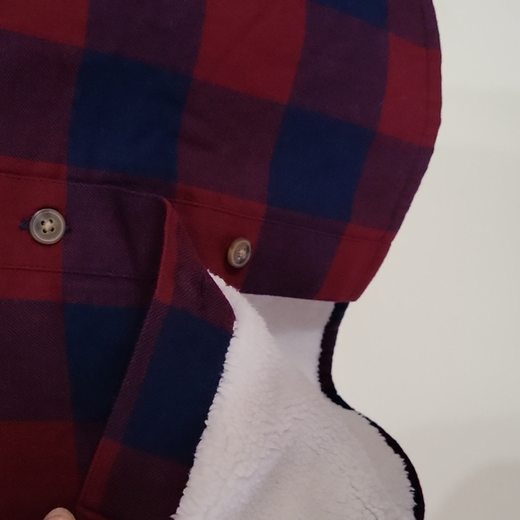 J. Crew Sherpa Lined Oversized Plaid Shacket - Picture 8 of 14